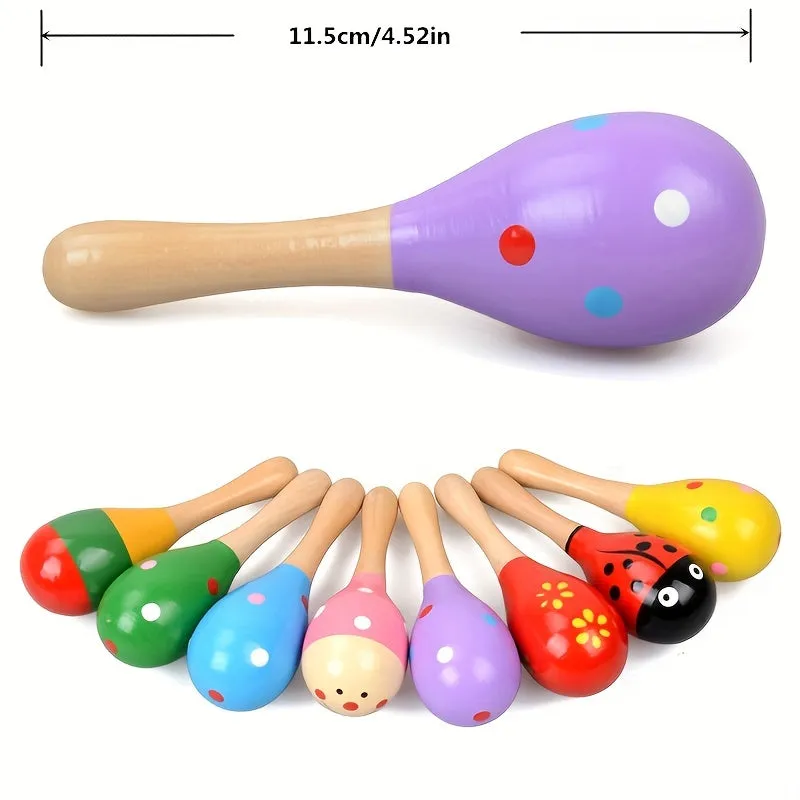 Mini Wooden Sand Hammer Percussion for Music Education