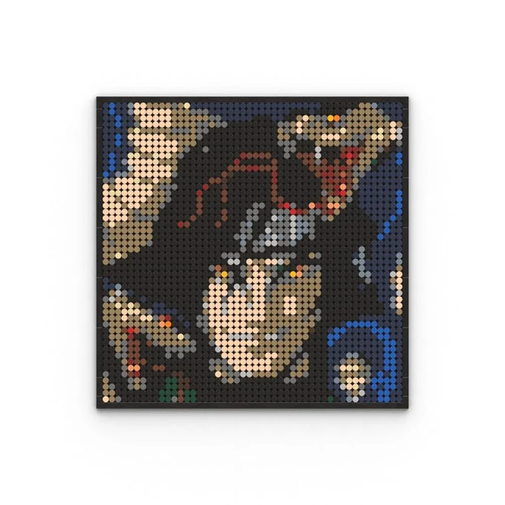 MOC  Compatible  Naruto Sasuke Kakashi Uchiha Itachi Akatsuki Gaara Pein Lee Kurama Pixel Art Building Blocks Brick Decoration Mosaic DIY Toys