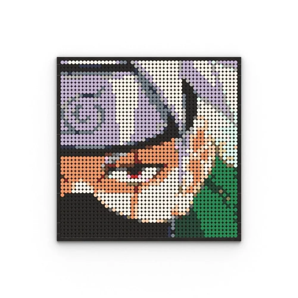 MOC  Compatible  Naruto Sasuke Kakashi Uchiha Itachi Akatsuki Gaara Pein Lee Kurama Pixel Art Building Blocks Brick Decoration Mosaic DIY Toys