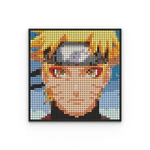 MOC  Compatible  Naruto Sasuke Kakashi Uchiha Itachi Akatsuki Gaara Pein Lee Kurama Pixel Art Building Blocks Brick Decoration Mosaic DIY Toys