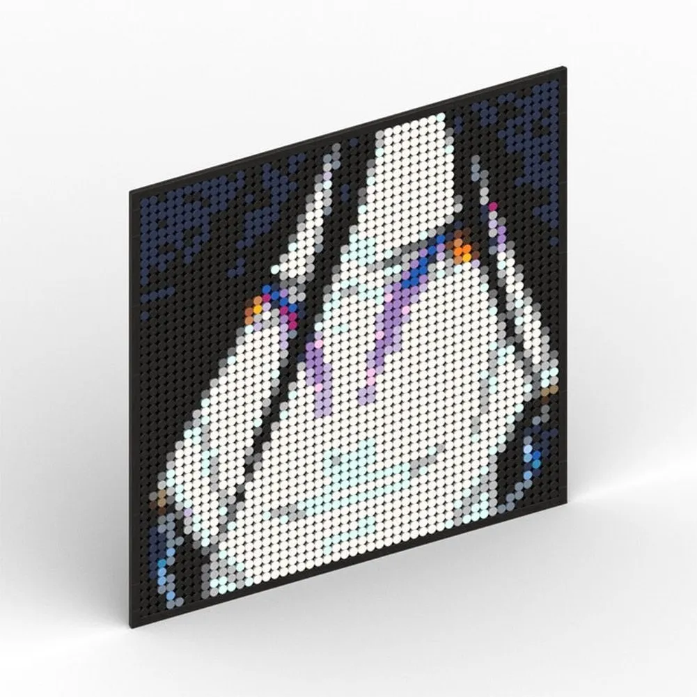 MOC  Compatible  Naruto Sasuke Kakashi Uchiha Itachi Akatsuki Gaara Pein Lee Kurama Pixel Art Building Blocks Brick Decoration Mosaic DIY Toys