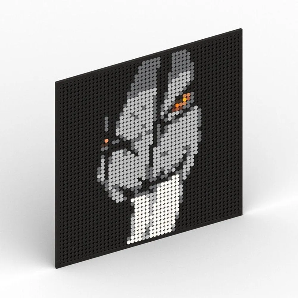 MOC  Compatible  Naruto Sasuke Kakashi Uchiha Itachi Akatsuki Gaara Pein Lee Kurama Pixel Art Building Blocks Brick Decoration Mosaic DIY Toys