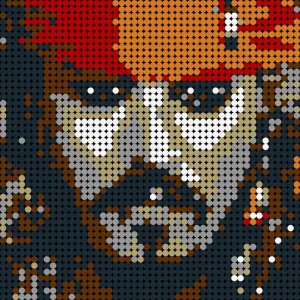 MOC  Compatible  Pixel Mosaic Art Paint Building Blocks Movie figures Pirate Jack Pixel Painted Educational Decoration Collection kids Toys