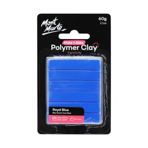 Mont Marte Make n Bake Polymer Clay Signature 60g - Royal Blue