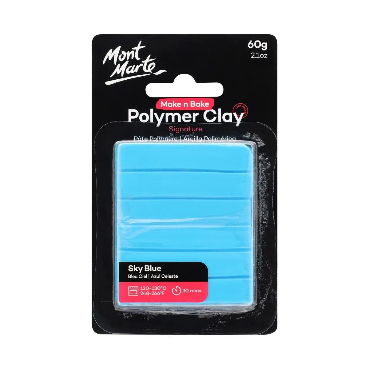 Mont Marte Make n Bake Polymer Clay Signature 60g - Sky Blue