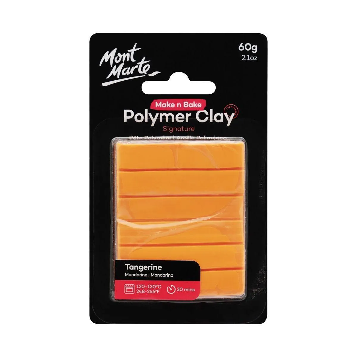 Mont Marte Make n Bake Polymer Clay Signature 60g - Tangerine