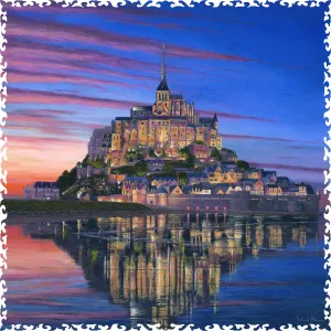 Mont Saint-Michel (250 Piece Wooden Jigsaw Puzzle)