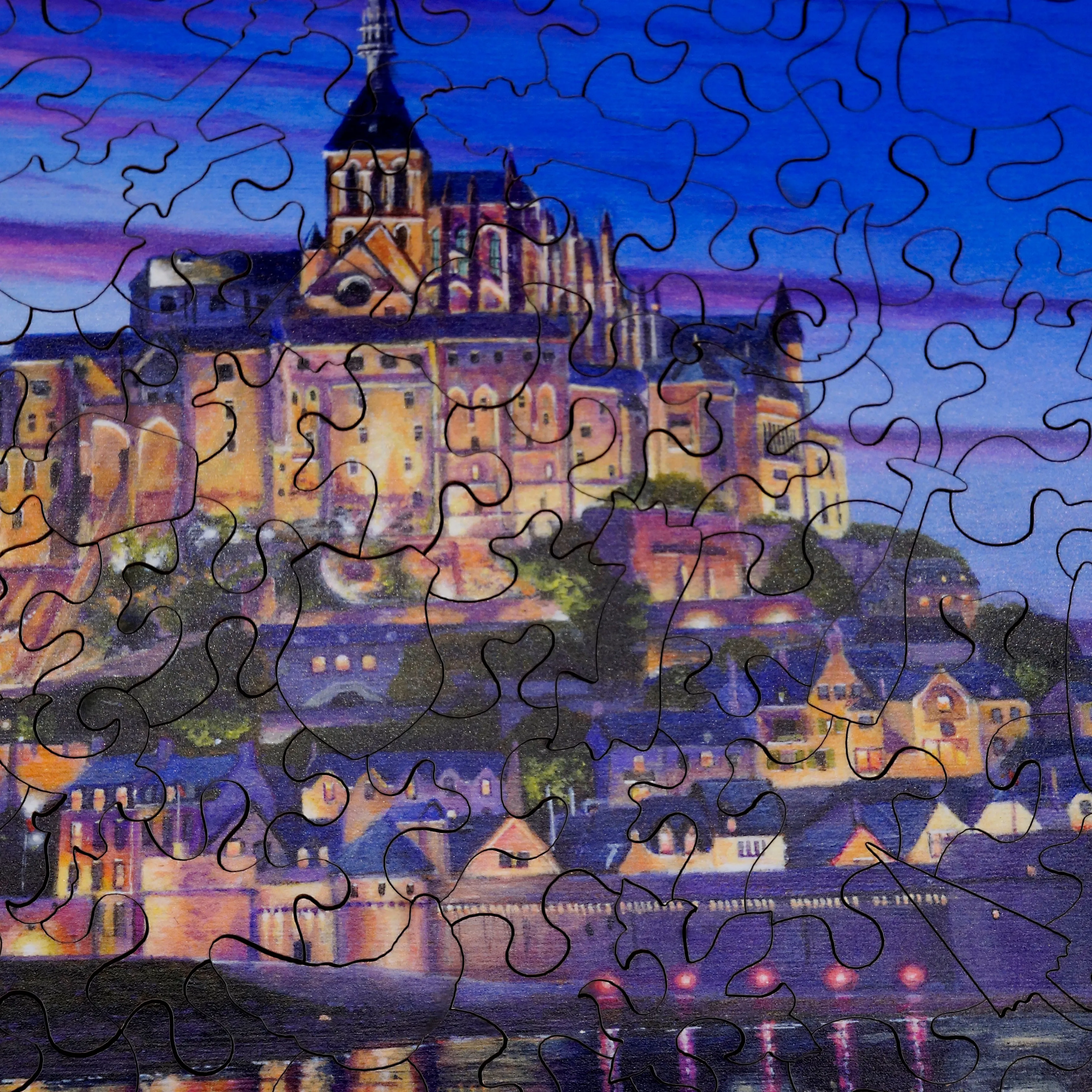 Mont Saint-Michel (250 Piece Wooden Jigsaw Puzzle)