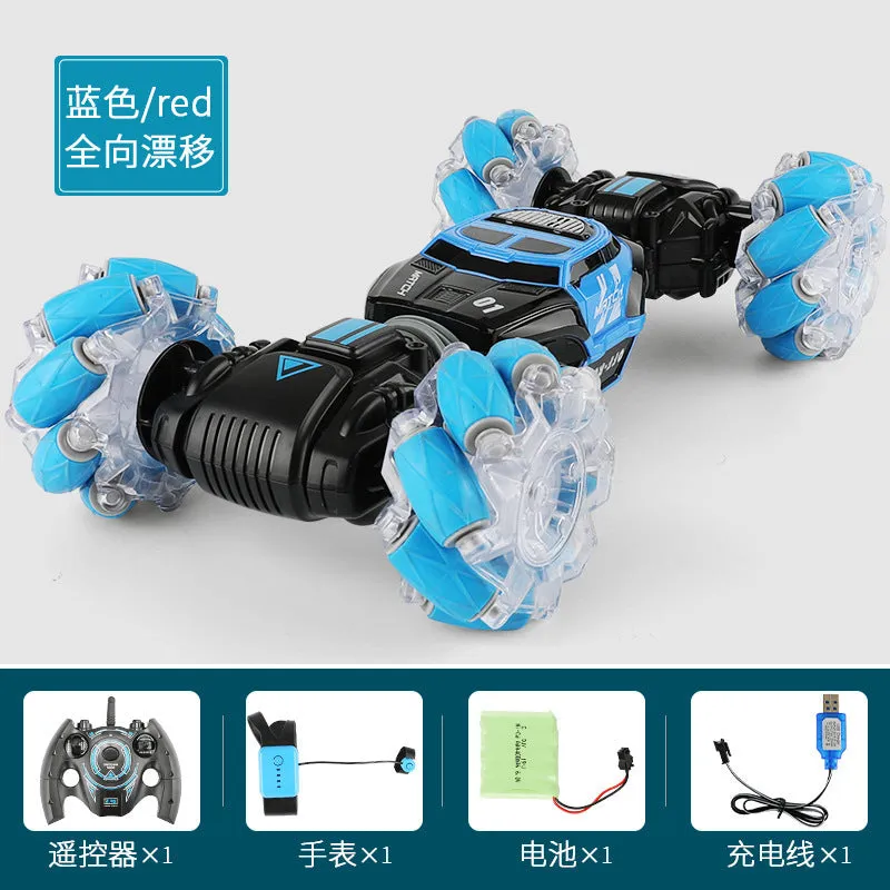 (Net) 360-Degree Gesture RC Stunt Car - Hand Remote Control for Kids and Adults