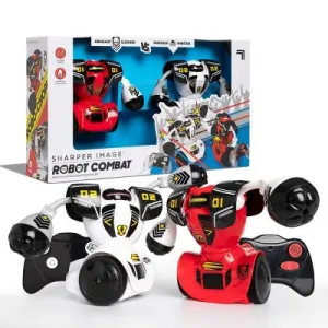 New - Sharper Image Remote Control (RC) Robot Fighting Set Multiplayer