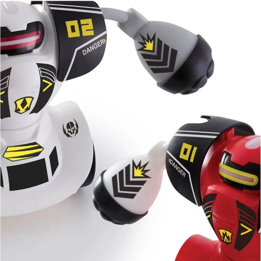 New - Sharper Image Robot Fighting Set Multiplayer Robots LED Eyes Infrared Remote