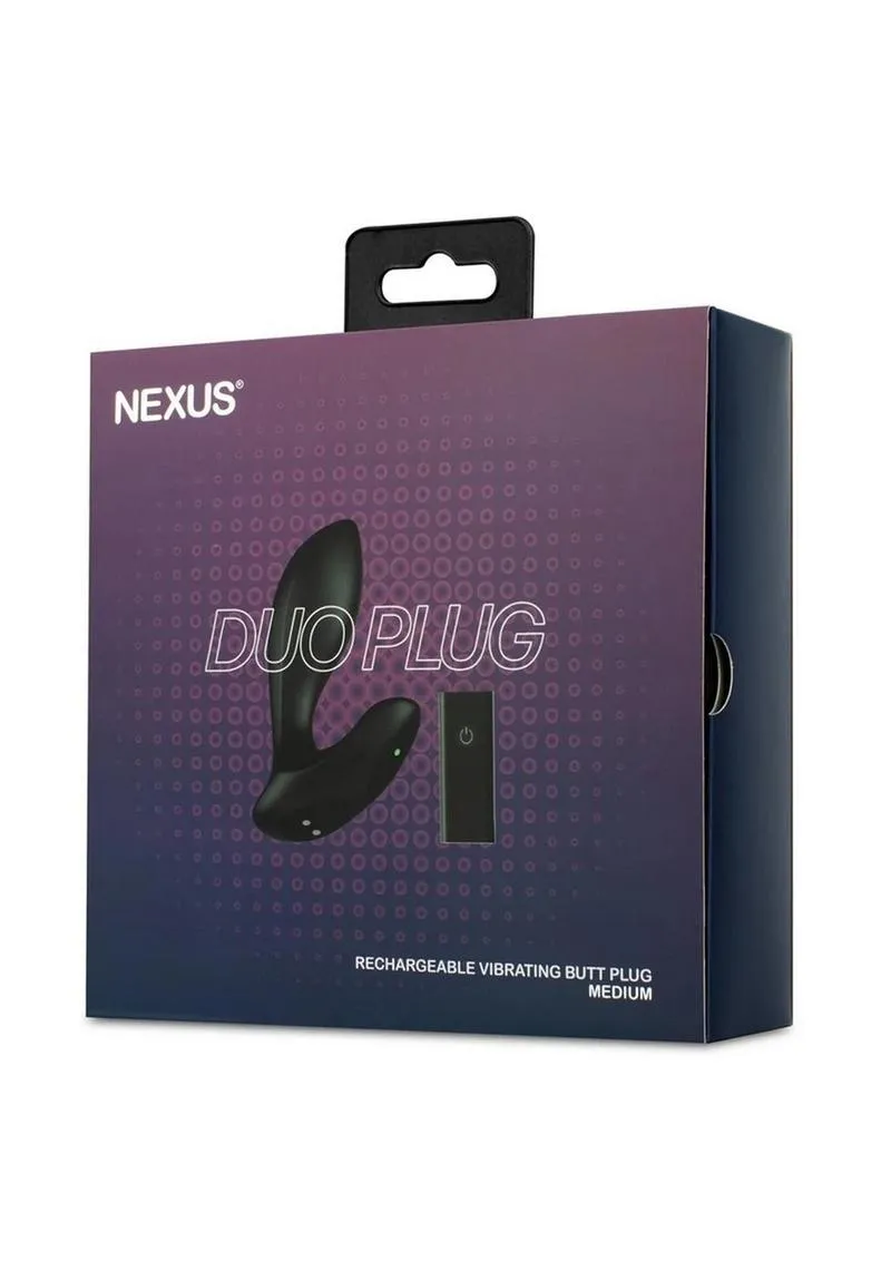 Nexus Duo Rechargeable Silicone Remote Control Butt Plug