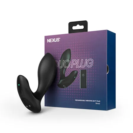 Nexus Duo Vibrating Butt Plug - Black