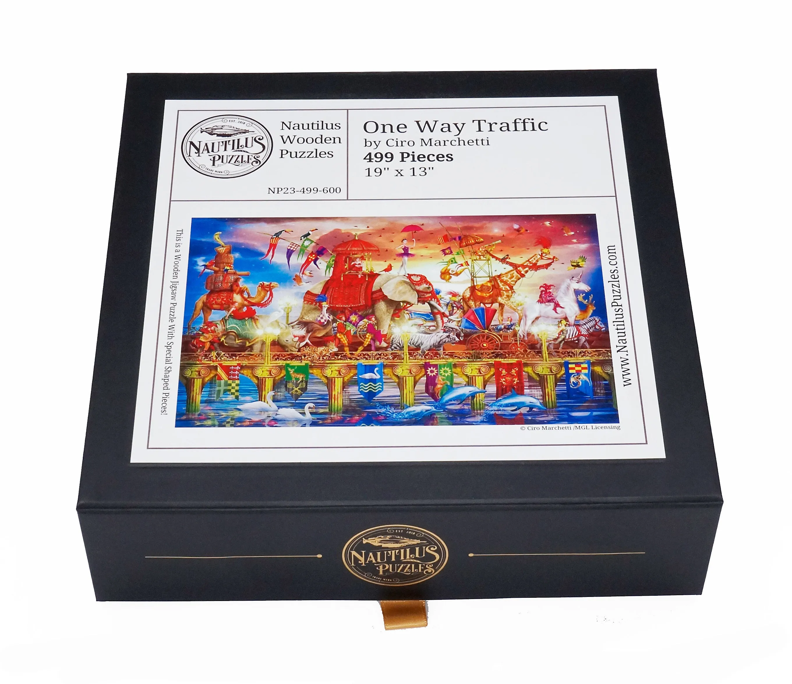 One Way Traffic - 499 Piece Wooden Jigsaw Puzzle