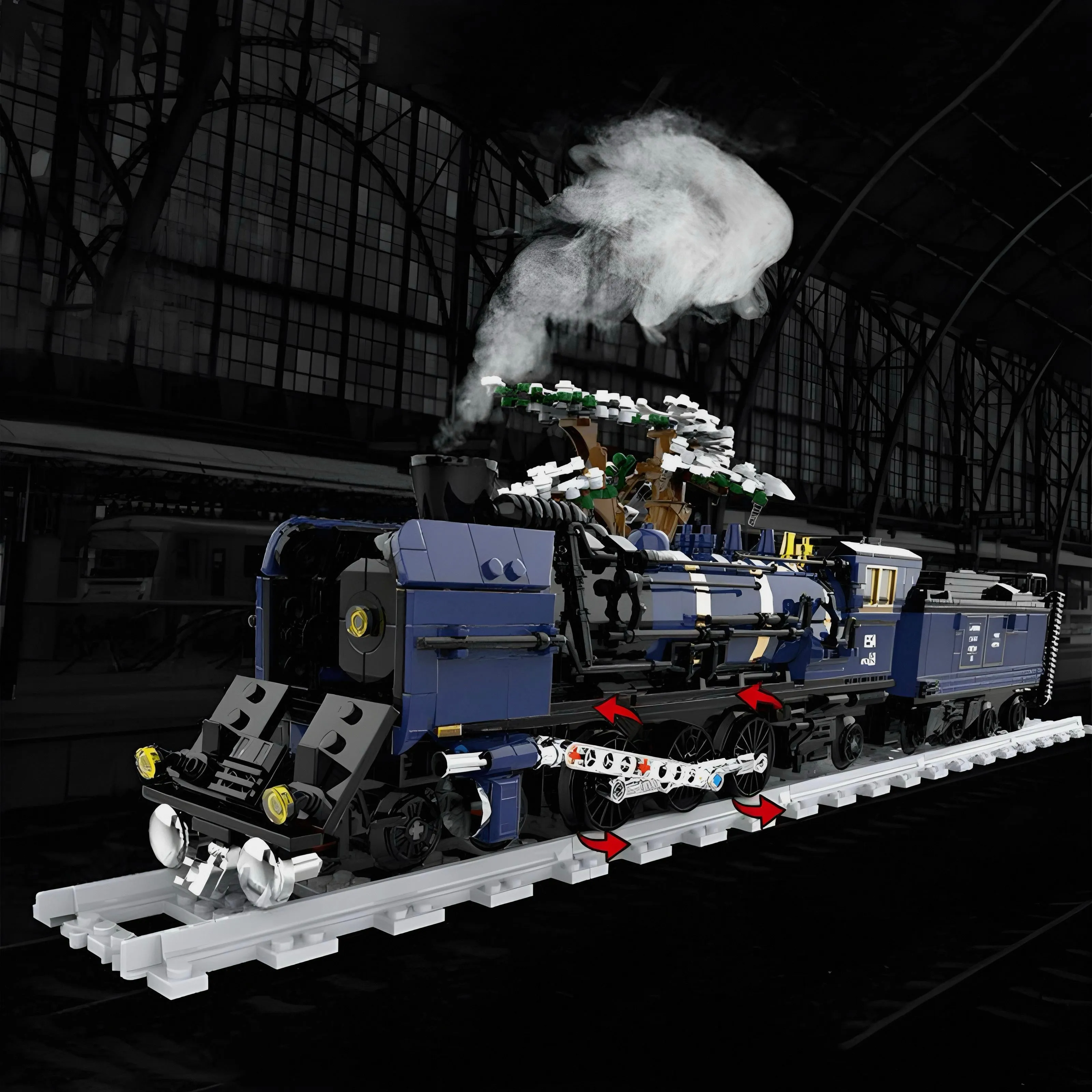 ORIENTAL STEAM TRAIN | 1052PCS