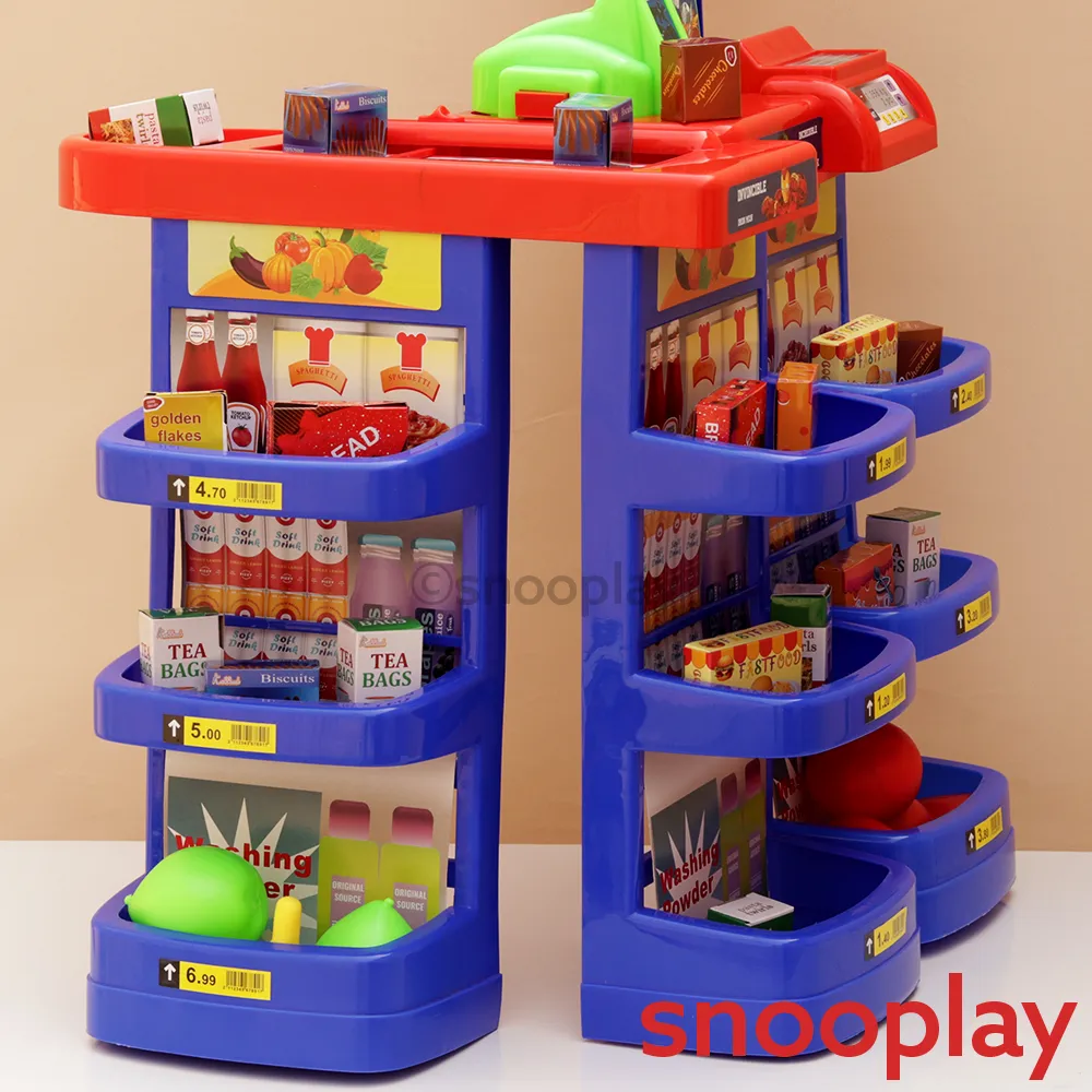 Original Avengers Realistic Super Market Set - 19 Shop Accessories | Licensed Marvel Toy (5-8 Years)