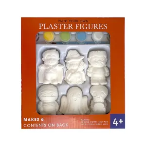 Paint-Your-Own Halloween Plaster Figurine Kit 6ct