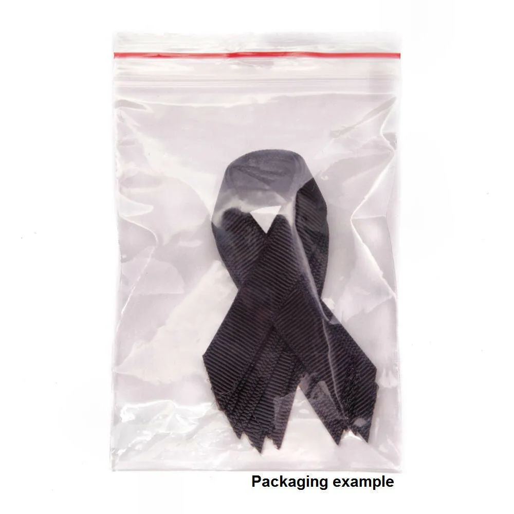 Peel & stick orange grosgrain awareness ribbons - 10 pack