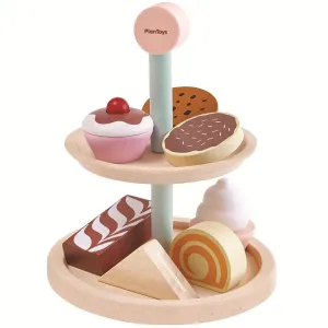 Plan Toys Wooden Cake Stand Set