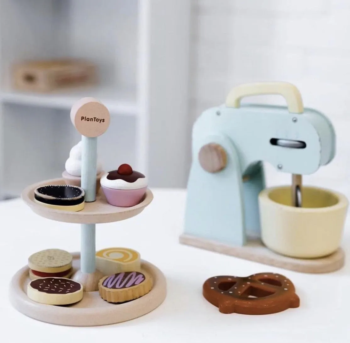 Plan Toys Wooden Cake Stand Set