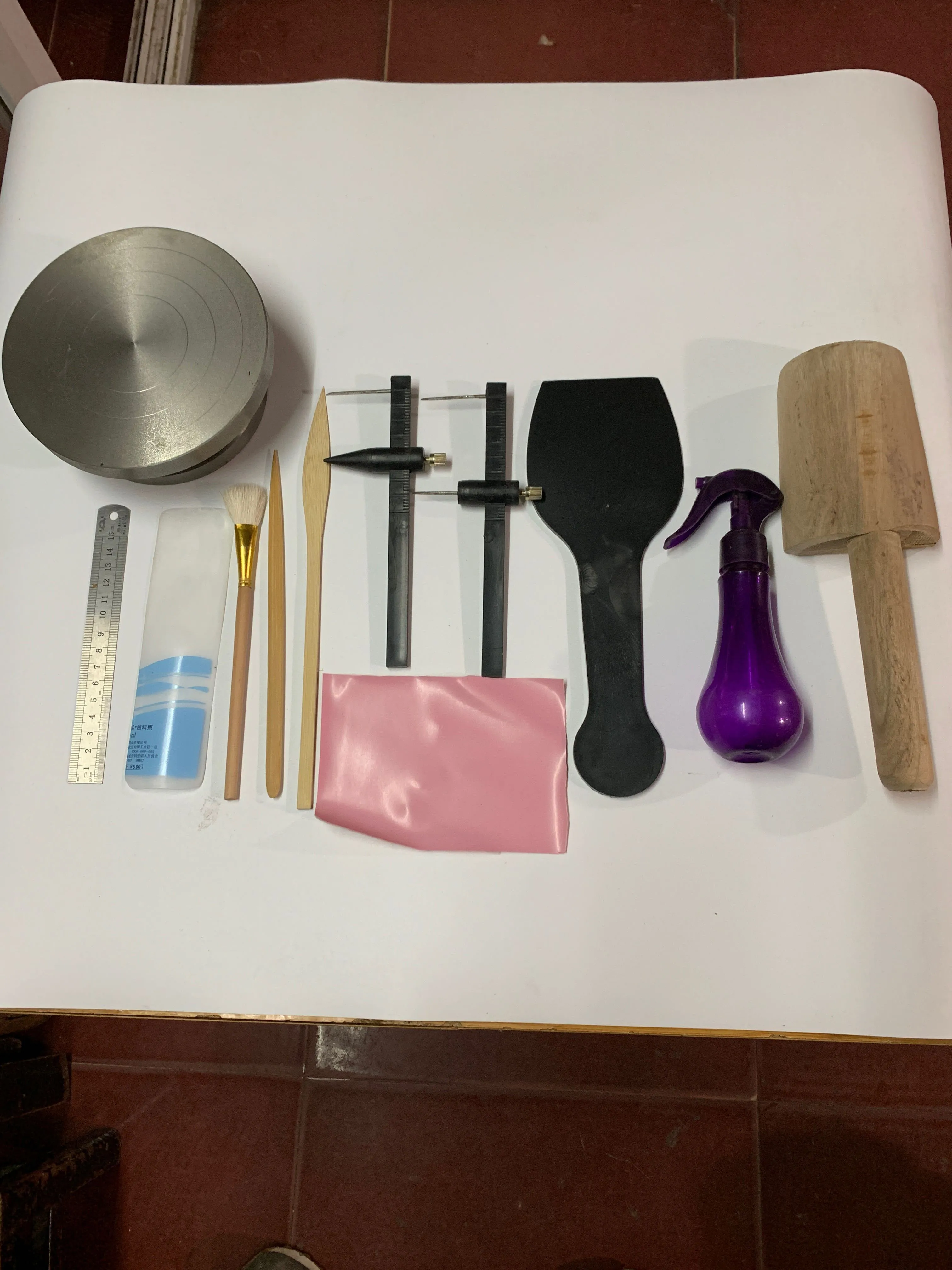 Purple Clay Pot Making Tools Traditional And Practical