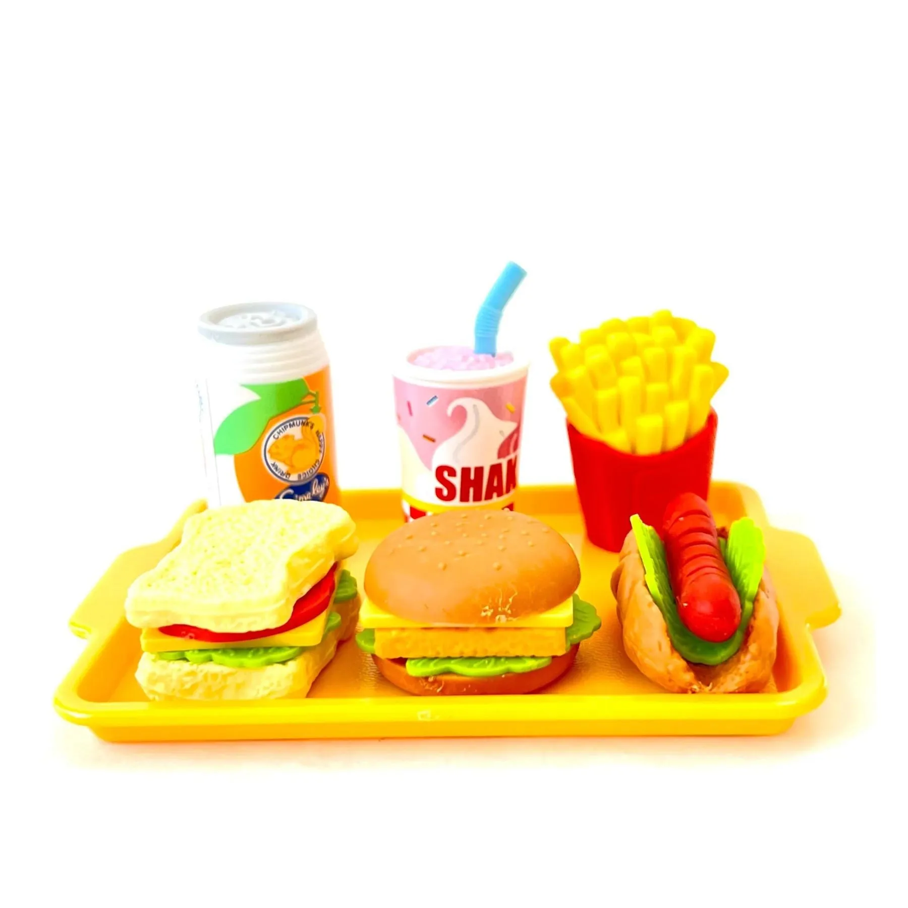 Puzzle Erasers,  Fast Food Set