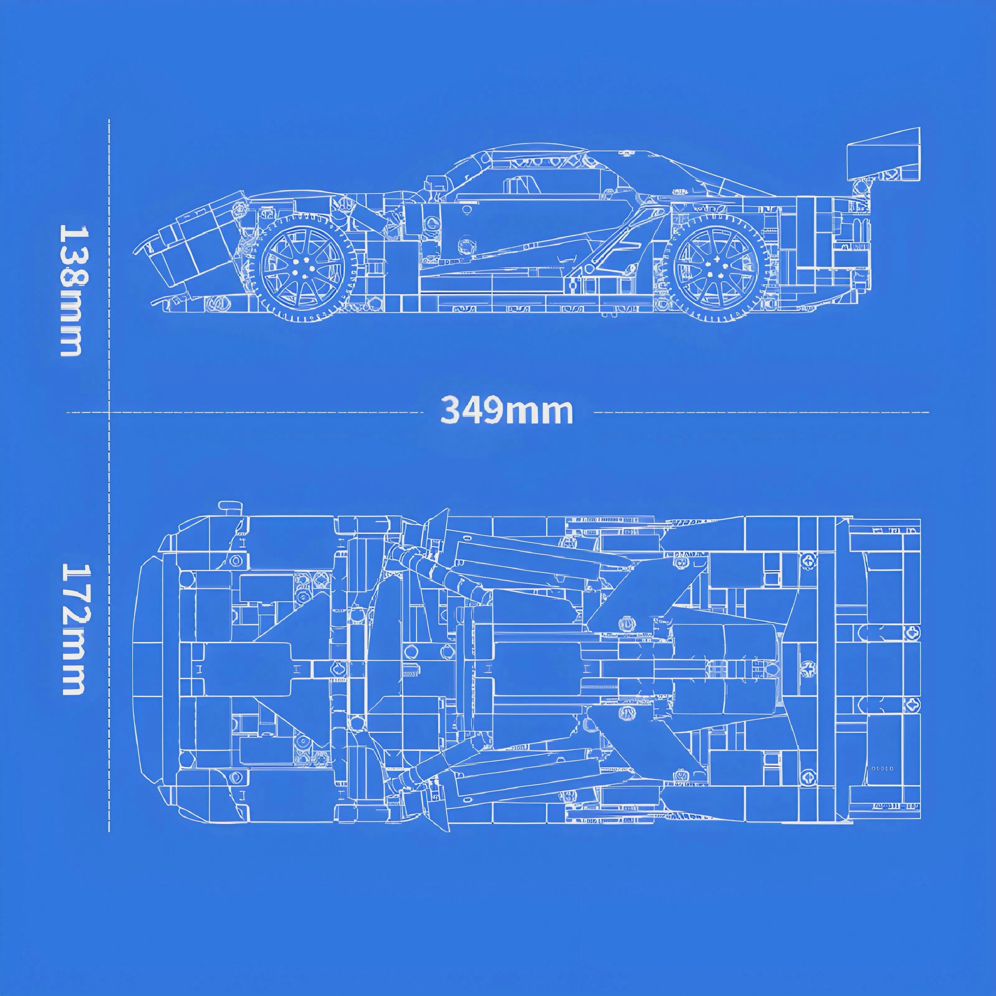 REMOTE CONTROLLED RACE SPEC GT HYPERCAR | 1258PCS