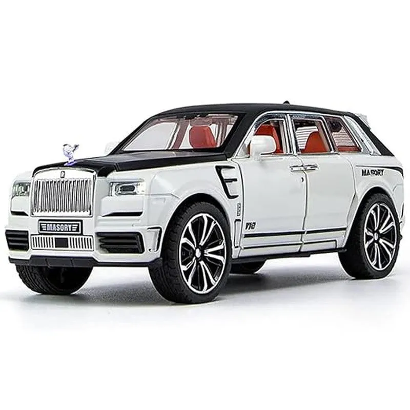 Resembling 1:32 Die Cast Metal Car Cullinan Model Car Light Sound Pull Back Car