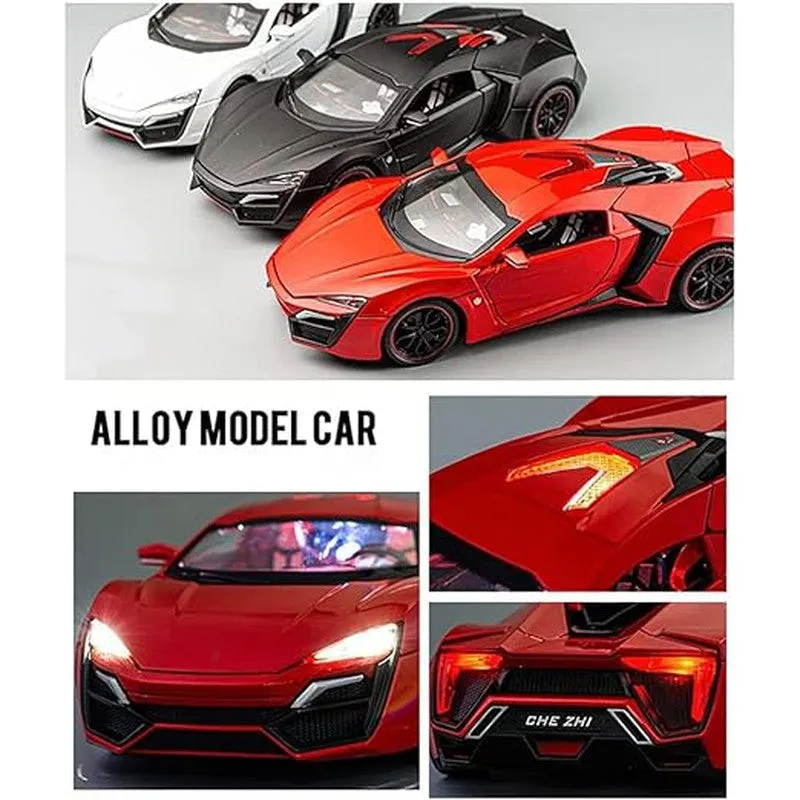 Resembling Big Size 1:24 Diecast Metal Car Model Hyper Toy Car