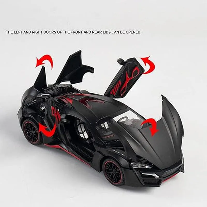 Resembling Big Size 1:24 Diecast Metal Car Model Hyper Toy Car