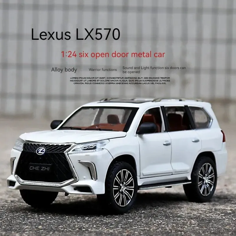 Resembling Big Size 1:24 LX570 Metal Diecast Car