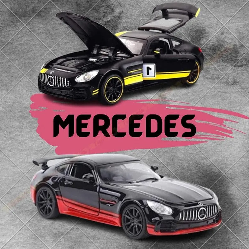 Resembling Mercedes Benz Amg Gtr Small Diecast Car | Red