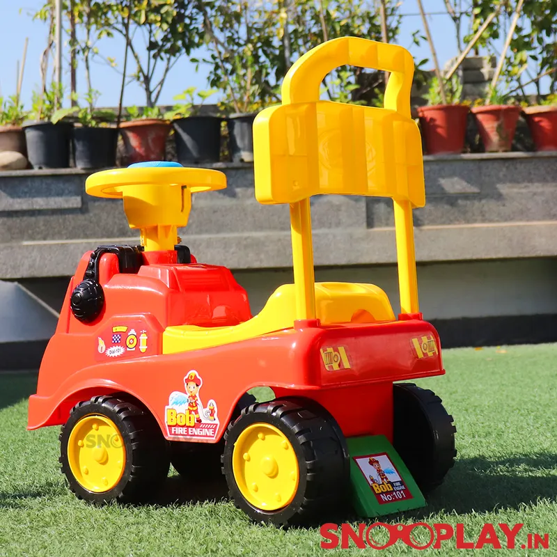 Ride On Car & Walker Amolak Bob Fire Engine For Kids