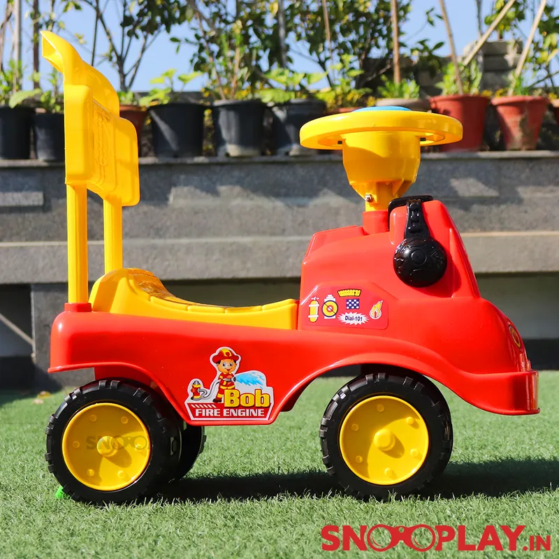 Ride On Car & Walker Amolak Bob Fire Engine For Kids