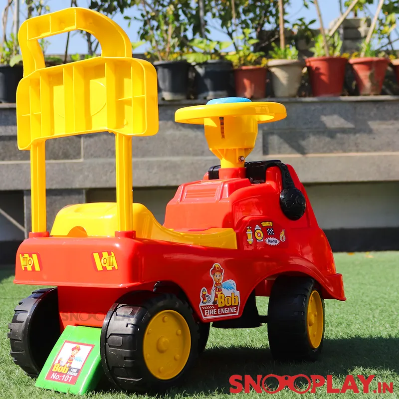 Ride On Car & Walker Amolak Bob Fire Engine For Kids