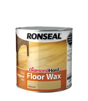 Ronseal Diamond Hard Floor Wax - 2.5 Litre