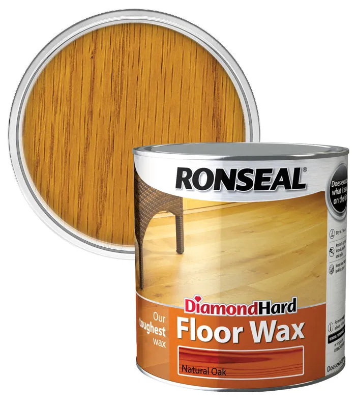 Ronseal Diamond Hard Floor Wax - 2.5 Litre