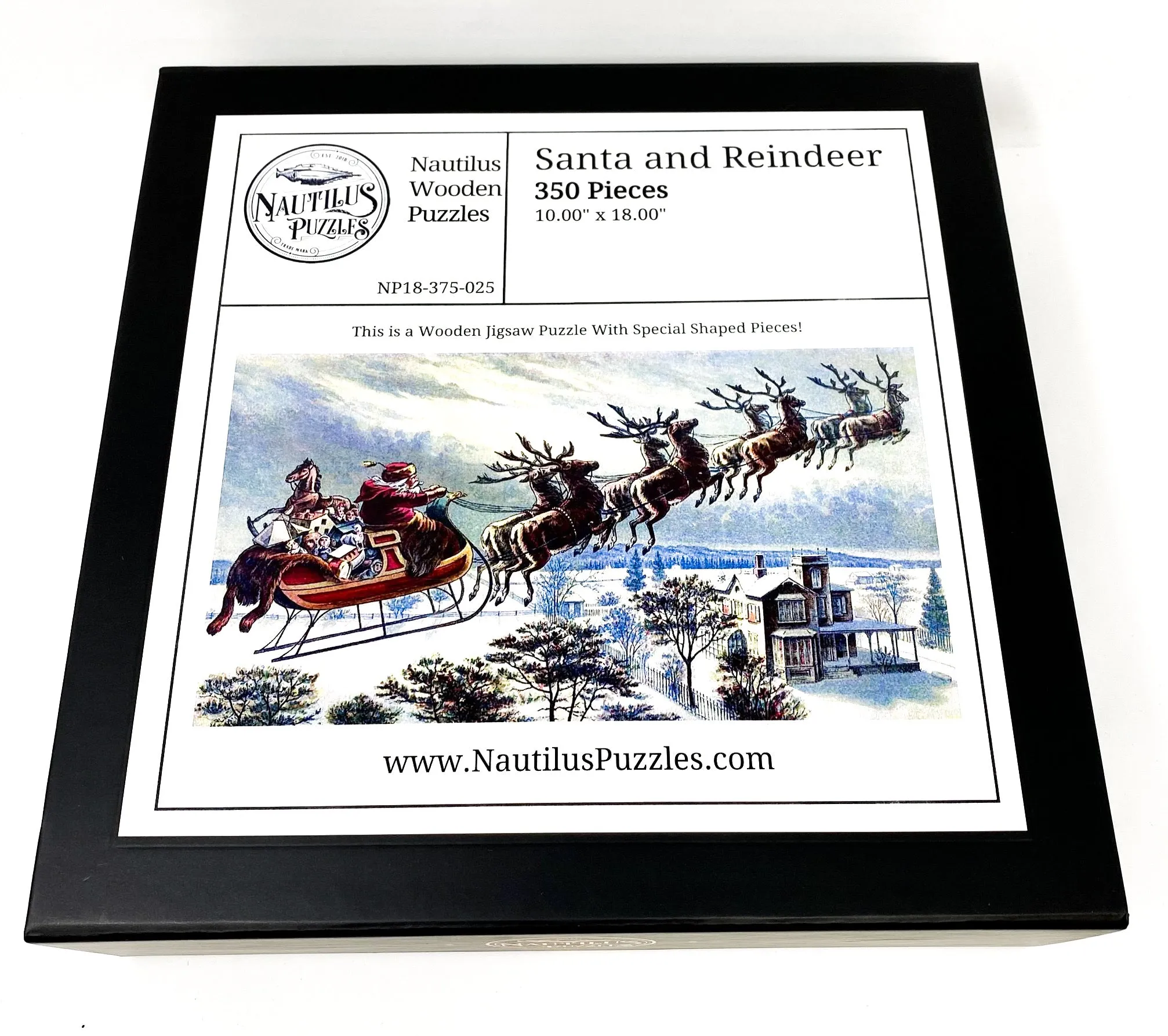 Santa And Reindeer (350 Pieces) Christmas Puzzle