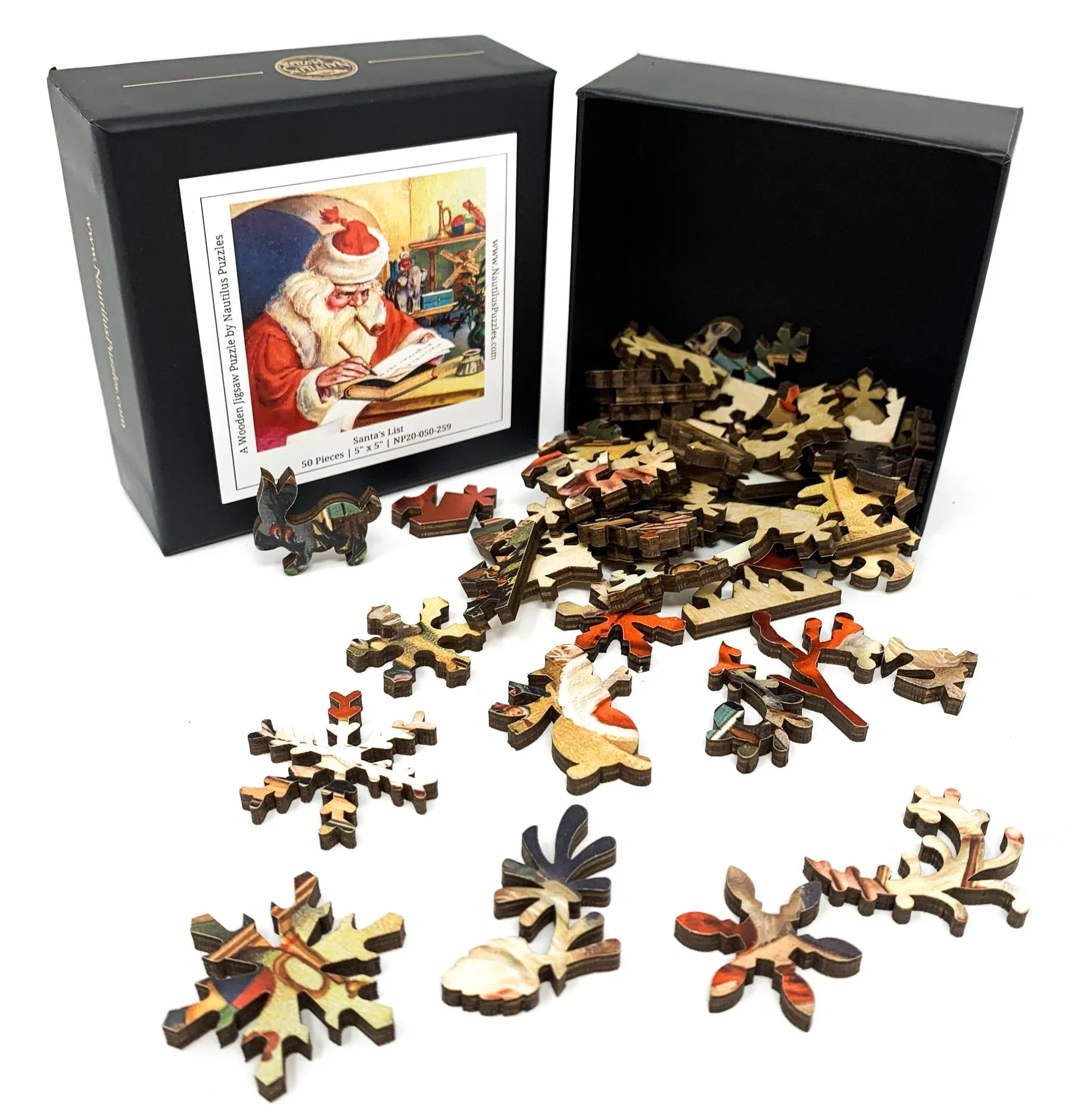 Santa's List (50 Piece Mini Wooden Christmas Puzzle)