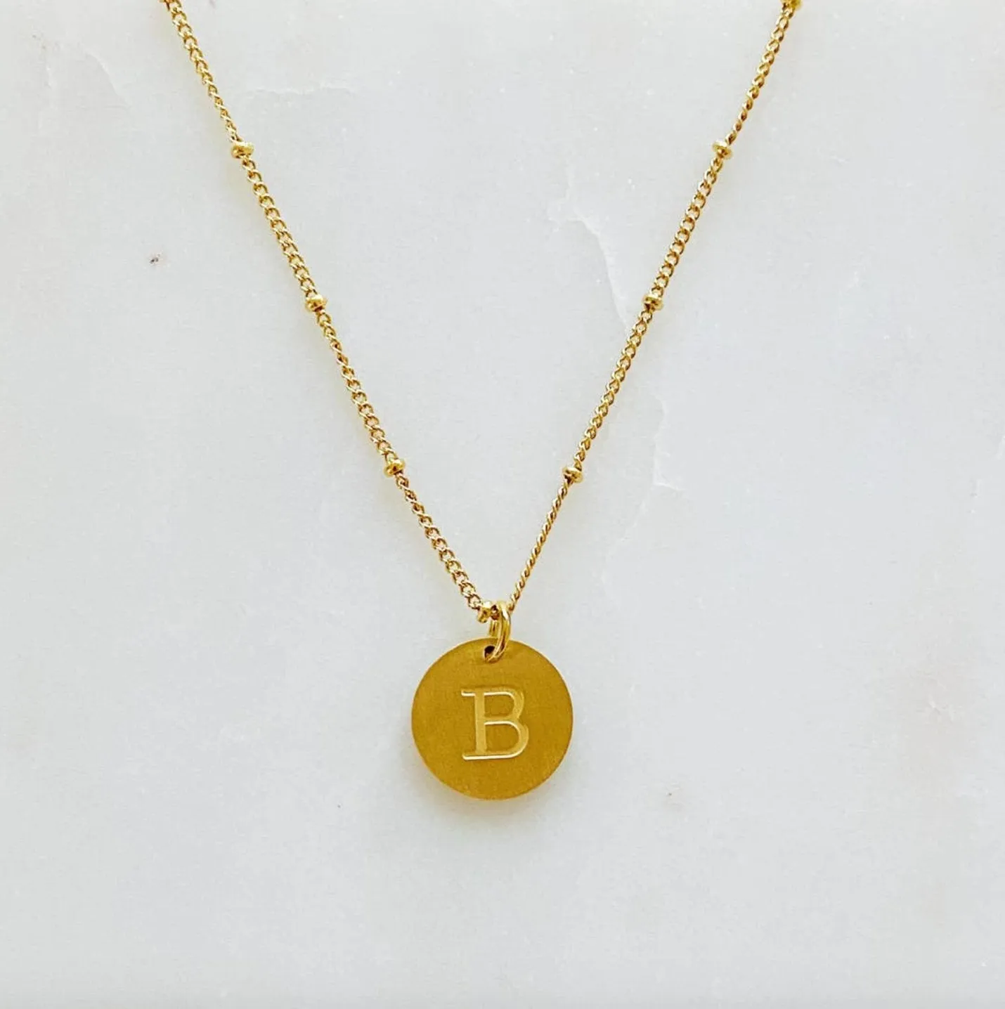 Singular Charm Initial Necklace