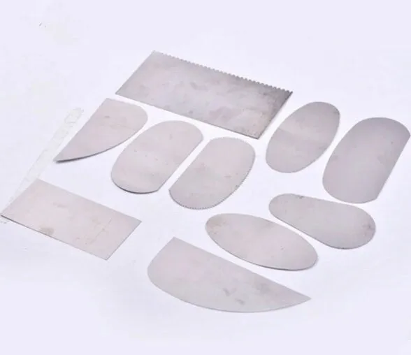 Stainless Steel Pottery Ribs - 10 Pcs Set for Sculpting and Shaping Pottery, Ceramics, and Clay Sculpture Ceramics Molding Tool Carving