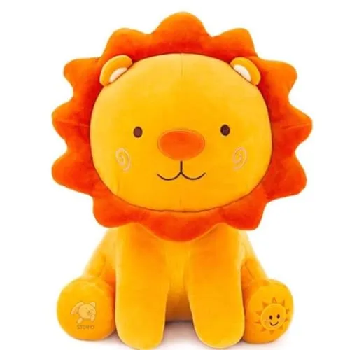 Storio Toy Super Cute Plushie Soft Toys for Kids | Plush Soft Toys for Baby Boys and Girls Kids - Sunflower Lion | Best Valentine Gift