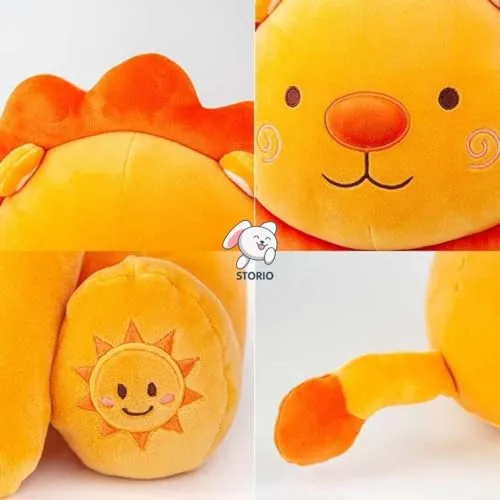 Storio Toy Super Cute Plushie Soft Toys for Kids | Plush Soft Toys for Baby Boys and Girls Kids - Sunflower Lion | Best Valentine Gift