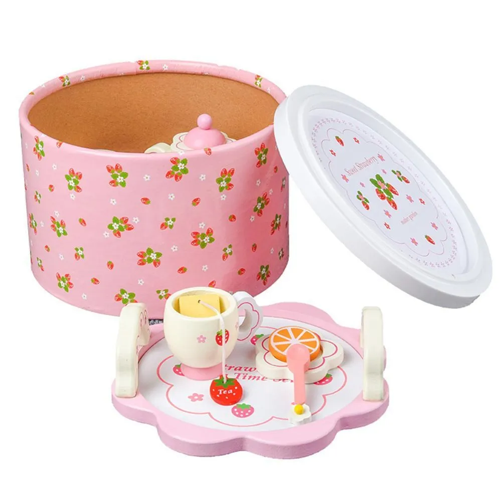 Strawberry Wooden Tea Set