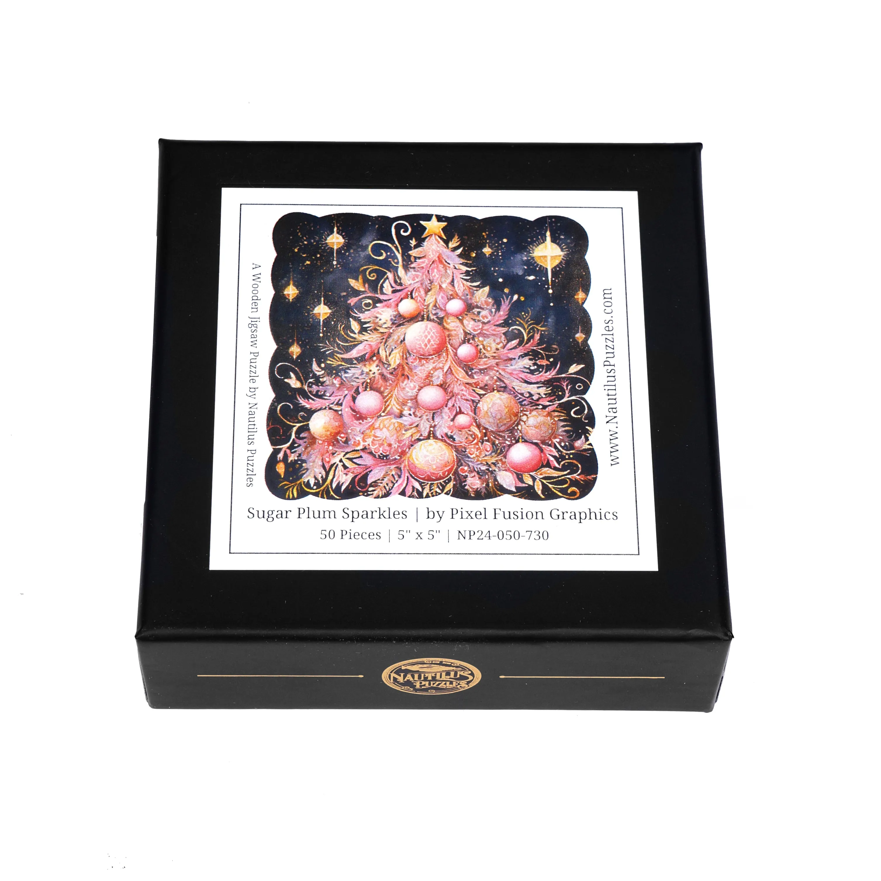 Sugar Plum Sparkles (50 Piece Mini Christmas Wooden Jigsaw Puzzle)