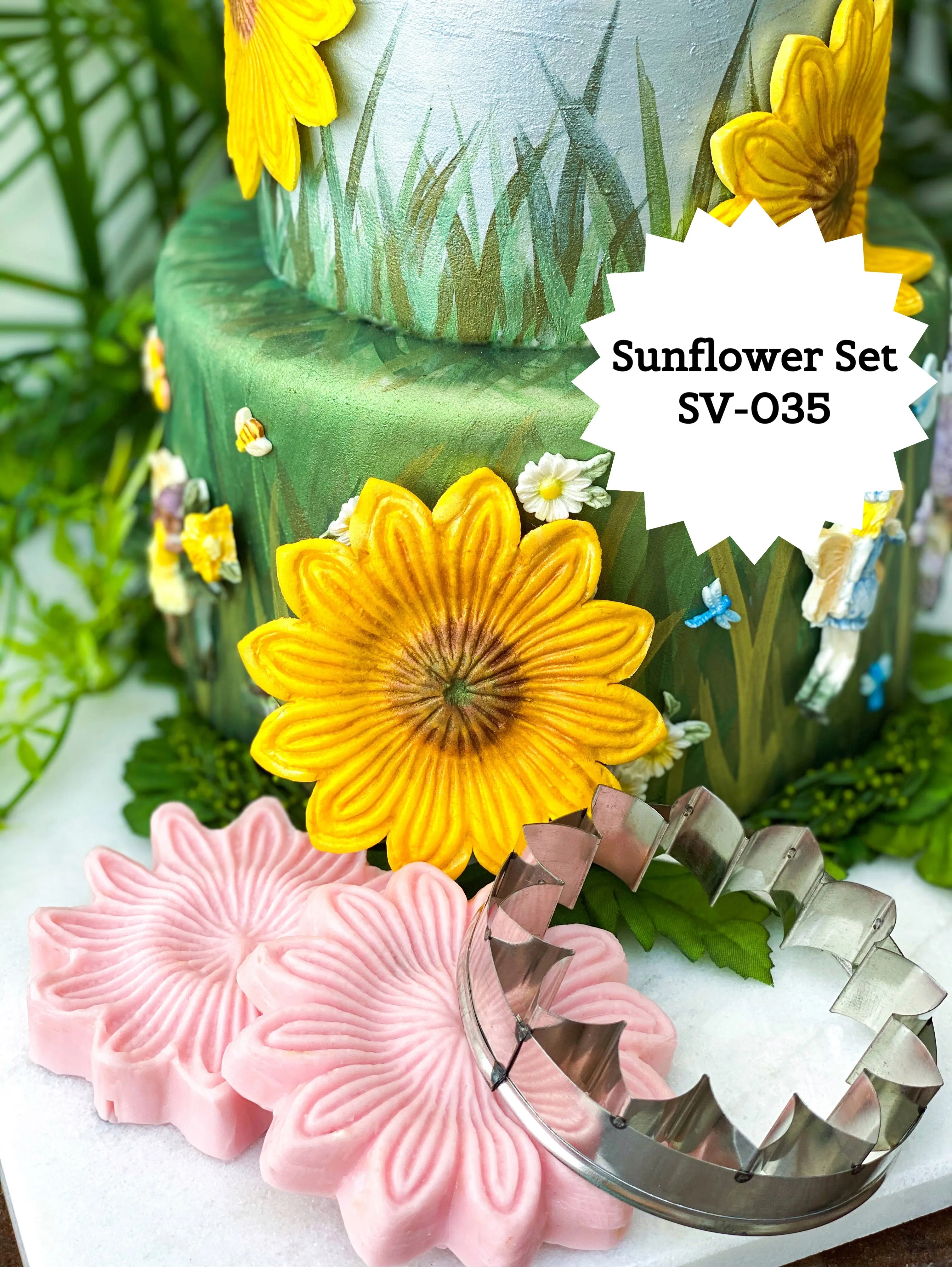 Sunflower Sugar Flower Silicone & Cutter Set