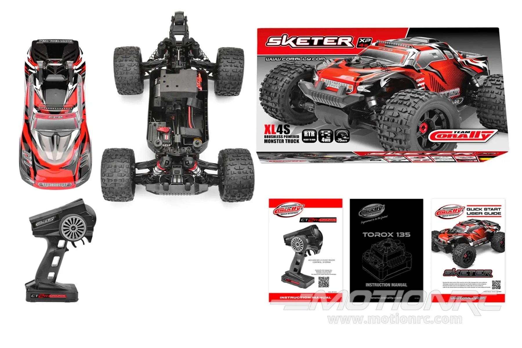 Team Corally Sketer XP 1/10 Scale 4WD Monster Truck - RTR