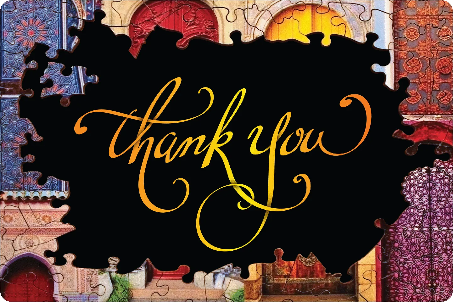 Thank You (50 Piece Mini Wooden Jigsaw Puzzle)