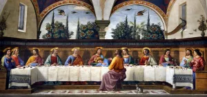 The Last Supper by Domenico Ghirlandaio (475 Piece Wooden Jigsaw Puzzle)