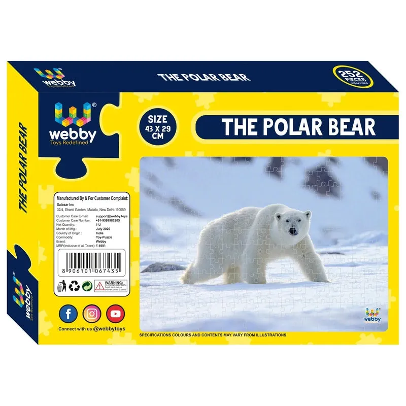 The Polar Bear Cardboard Jigsaw Puzzle, 252 Pieces